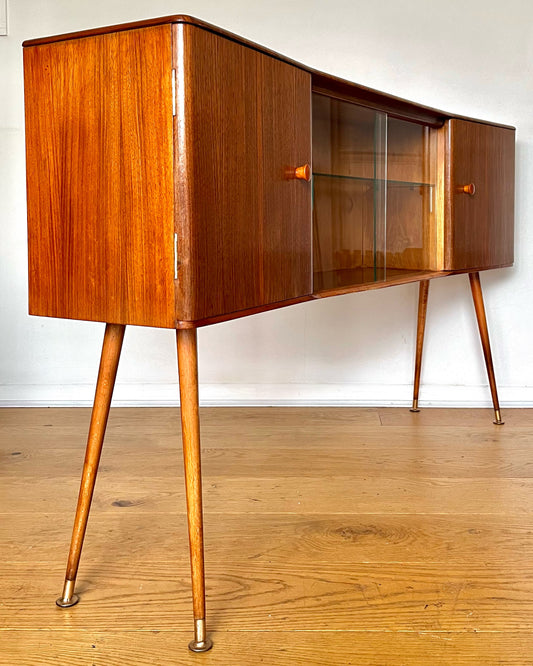 Vintage Mid Century Teak Sideboard Cabinet