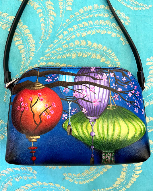 Lantern Bag - hand-painted