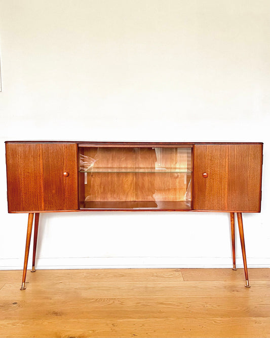 Vintage Mid Century Teak Sideboard Cabinet