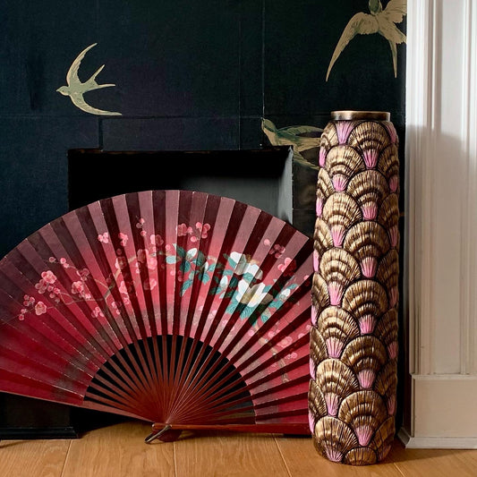 Art Deco Style Tall Floor Vase