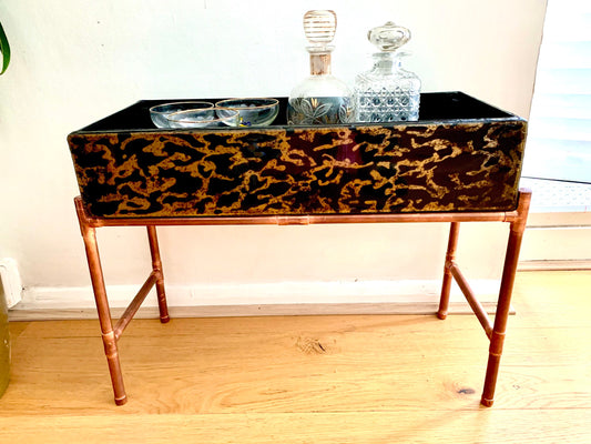 Mid Century Metal Plant Stand / Drinks Bar