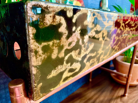 Mid Century Metal Plant Stand / Drinks Bar