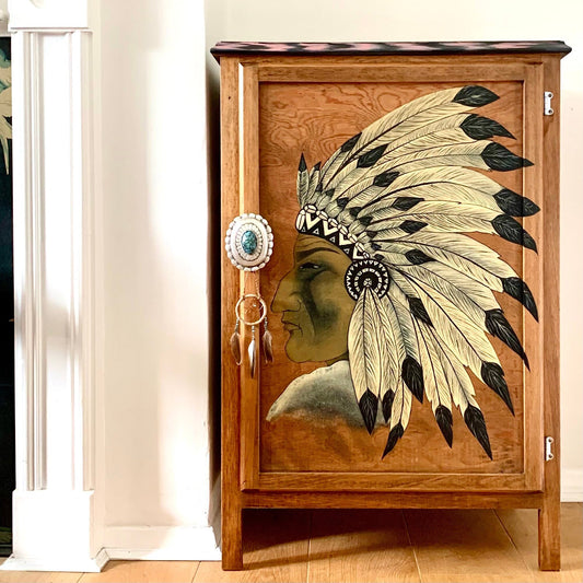 Native American Chief Cabinet