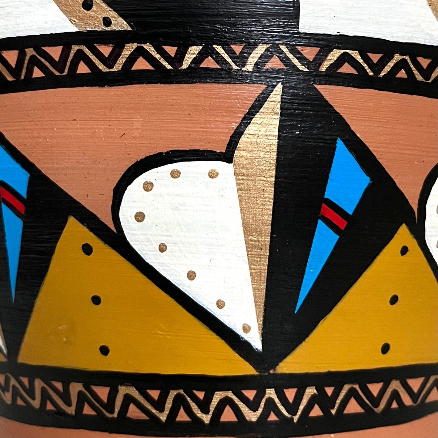 Native American Style Terracotta Plant Pot