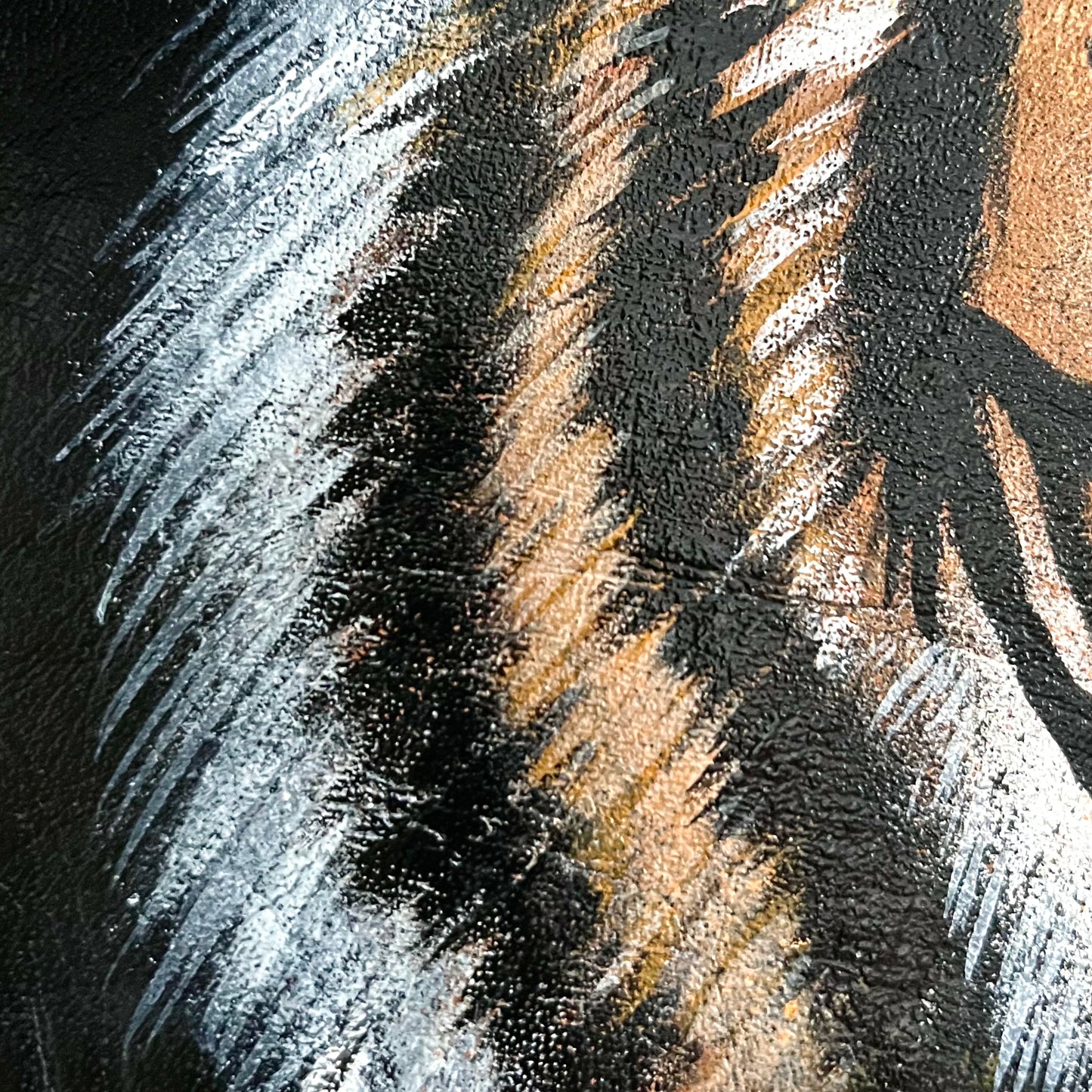 Tiger Bag - hand-painted