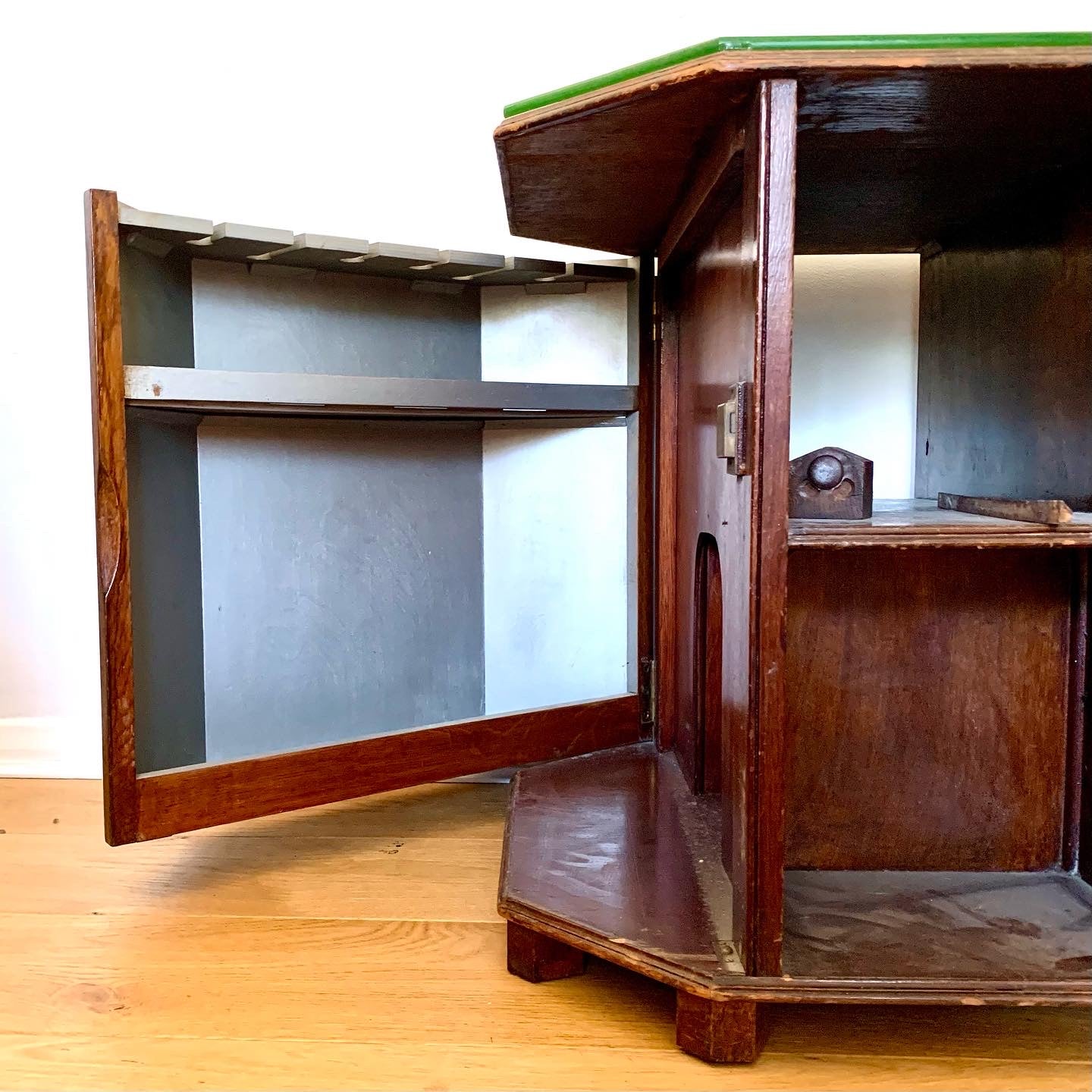 Vintage Bookcase / Drinks Cabinet (with sides that open out)