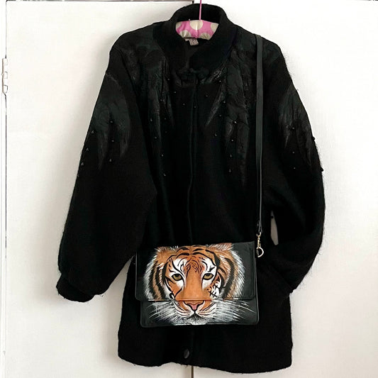 Tiger Bag - hand-painted