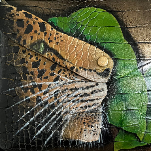 Hand-painted Leopard Bag