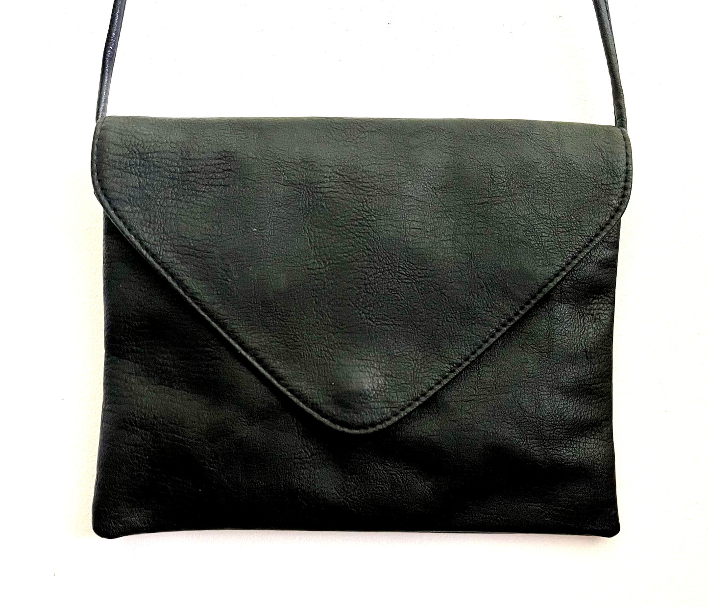 Hand-painted Up-cycled Lips Bag