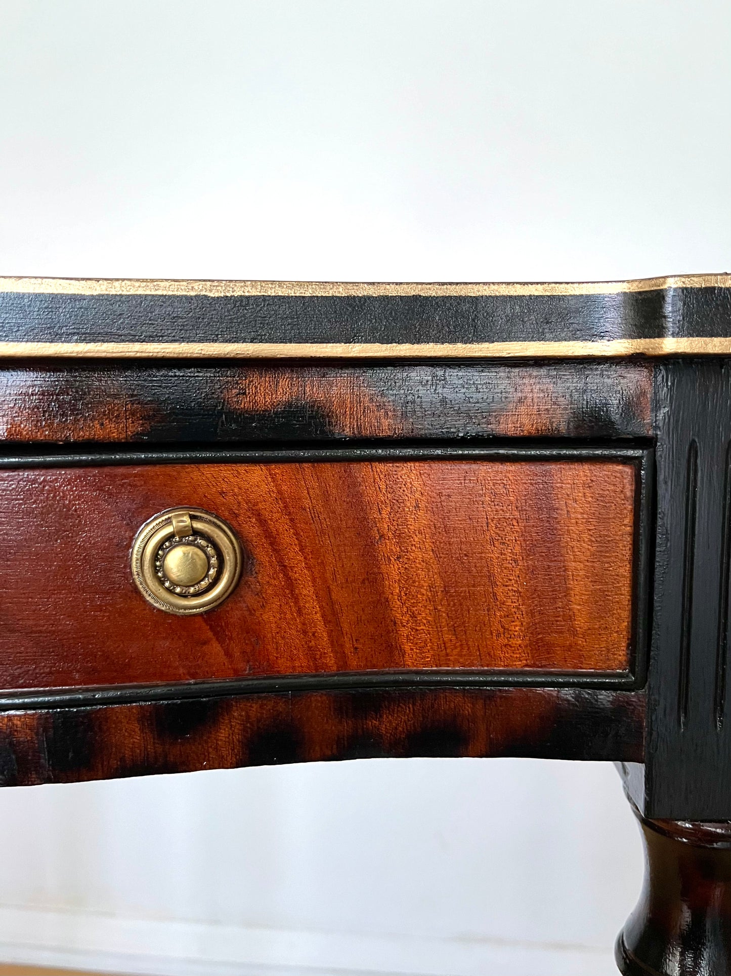 Vintage Tortoise Shell Design Sideboard / Dressing Table