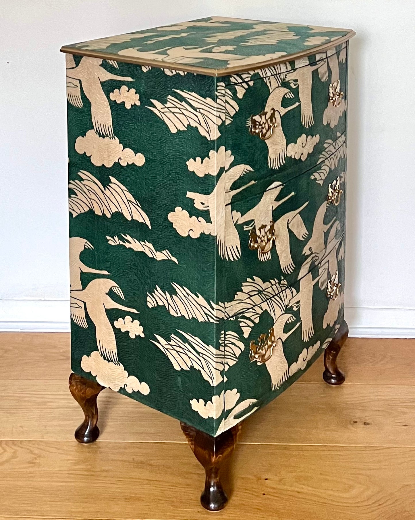 1930s Fabric Covered Chest of Drawers