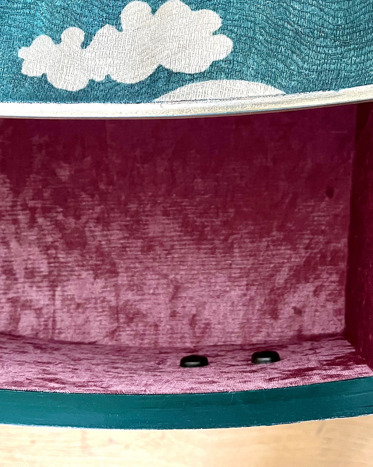 1930s Fabric Covered Chest of Drawers