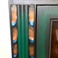 Art Deco Walnut and Stained Glass Cabinet