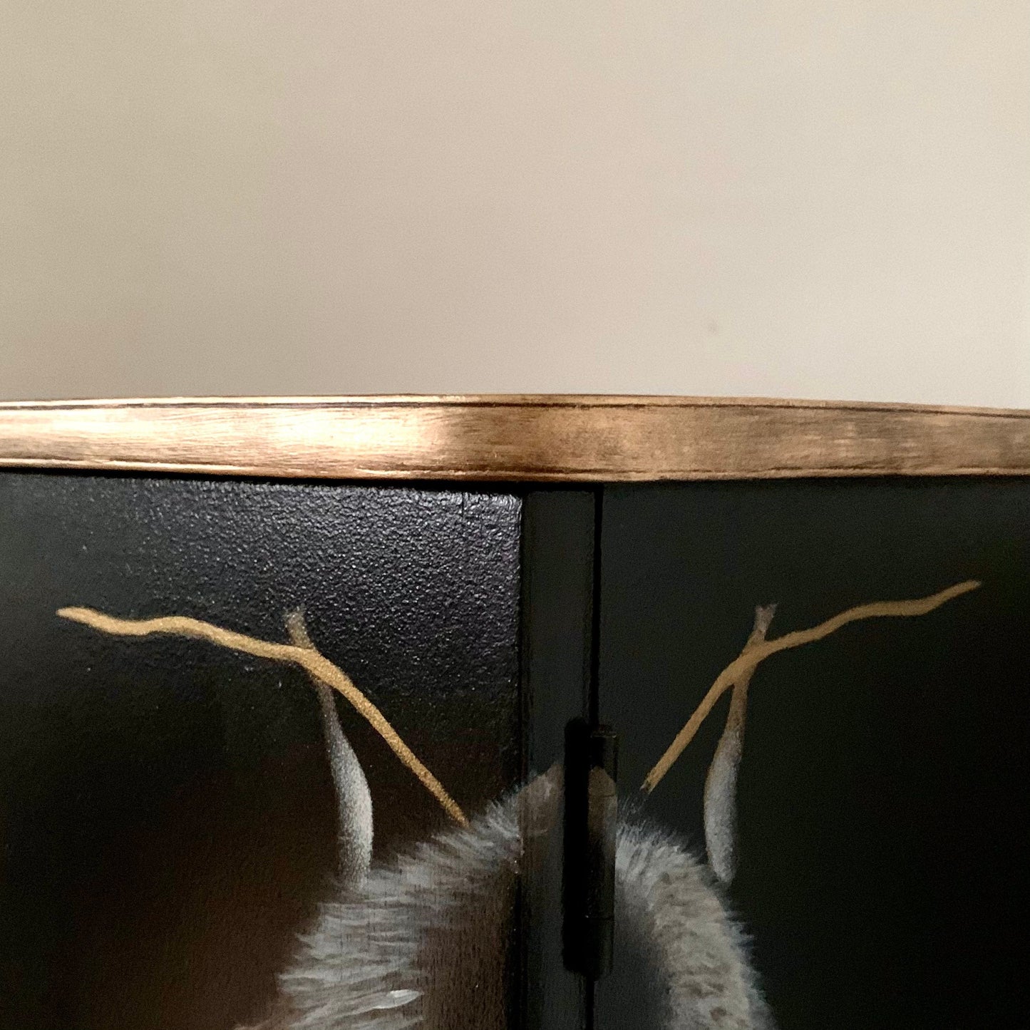 Mid Century Moth Record / Cocktail Cabinet (with coloured lights)