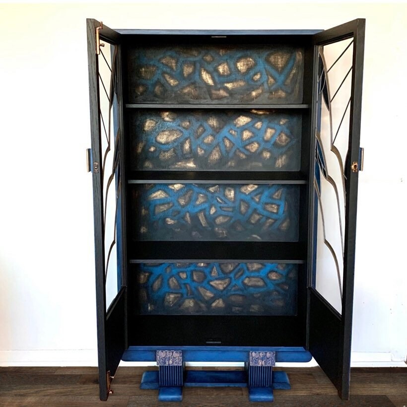 Art Deco Bookcase Cabinet