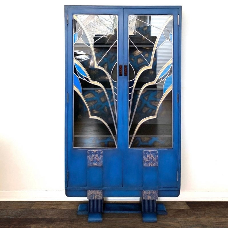 Art Deco Bookcase Cabinet