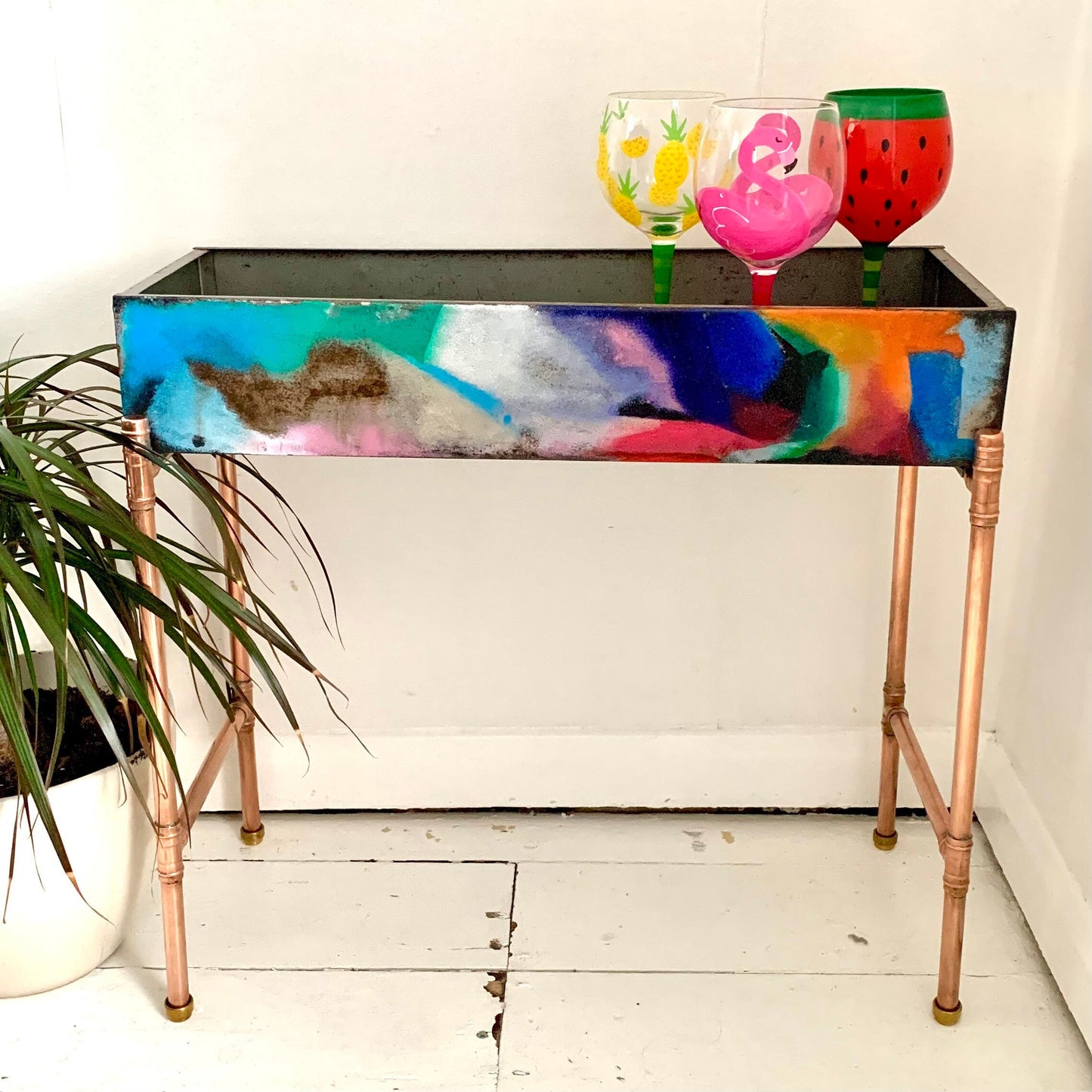 Graffiti Art Planter / Mini Bar