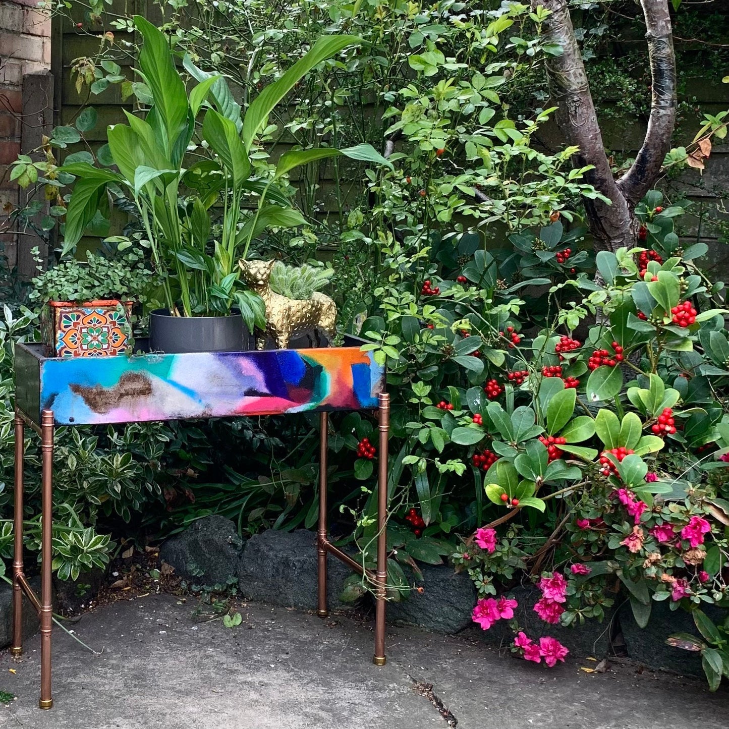 Graffiti Art Planter / Mini Bar