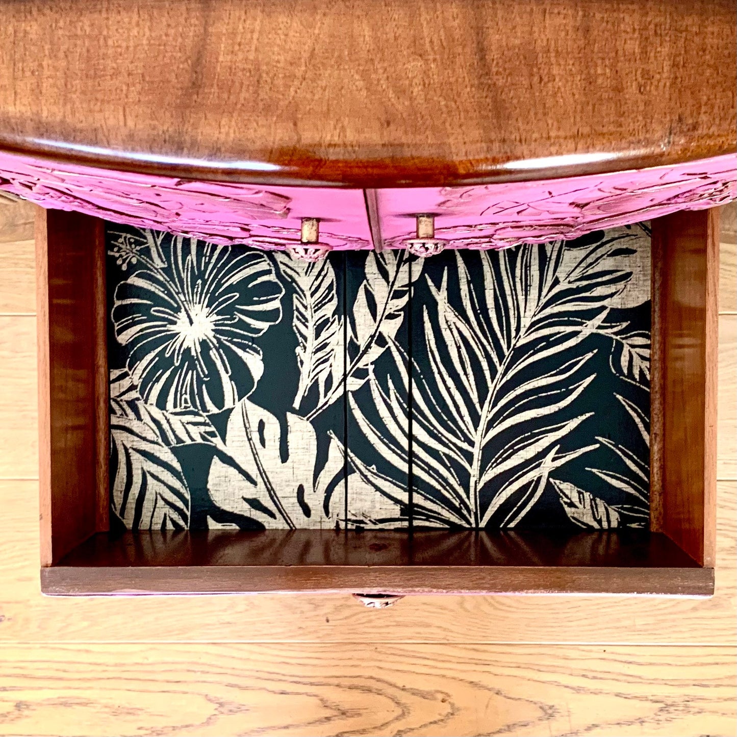 Jacob Summer’s & Sons MCM Cocktail Cabinet with Mother of Pearl