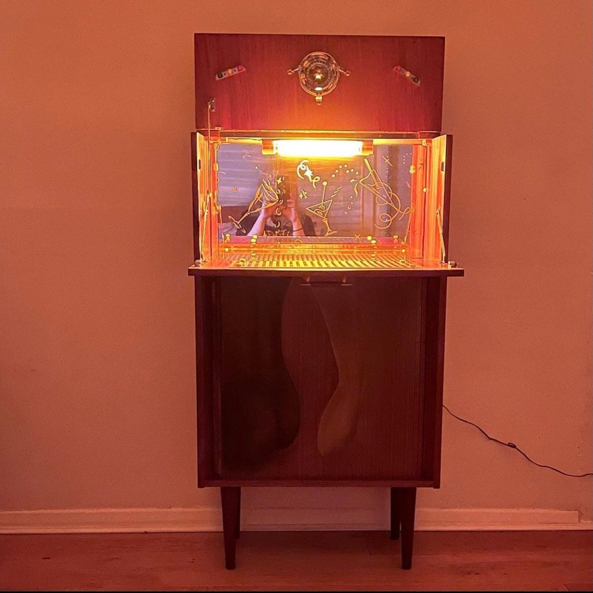 Mid Century Nudes Cocktail Cabinet