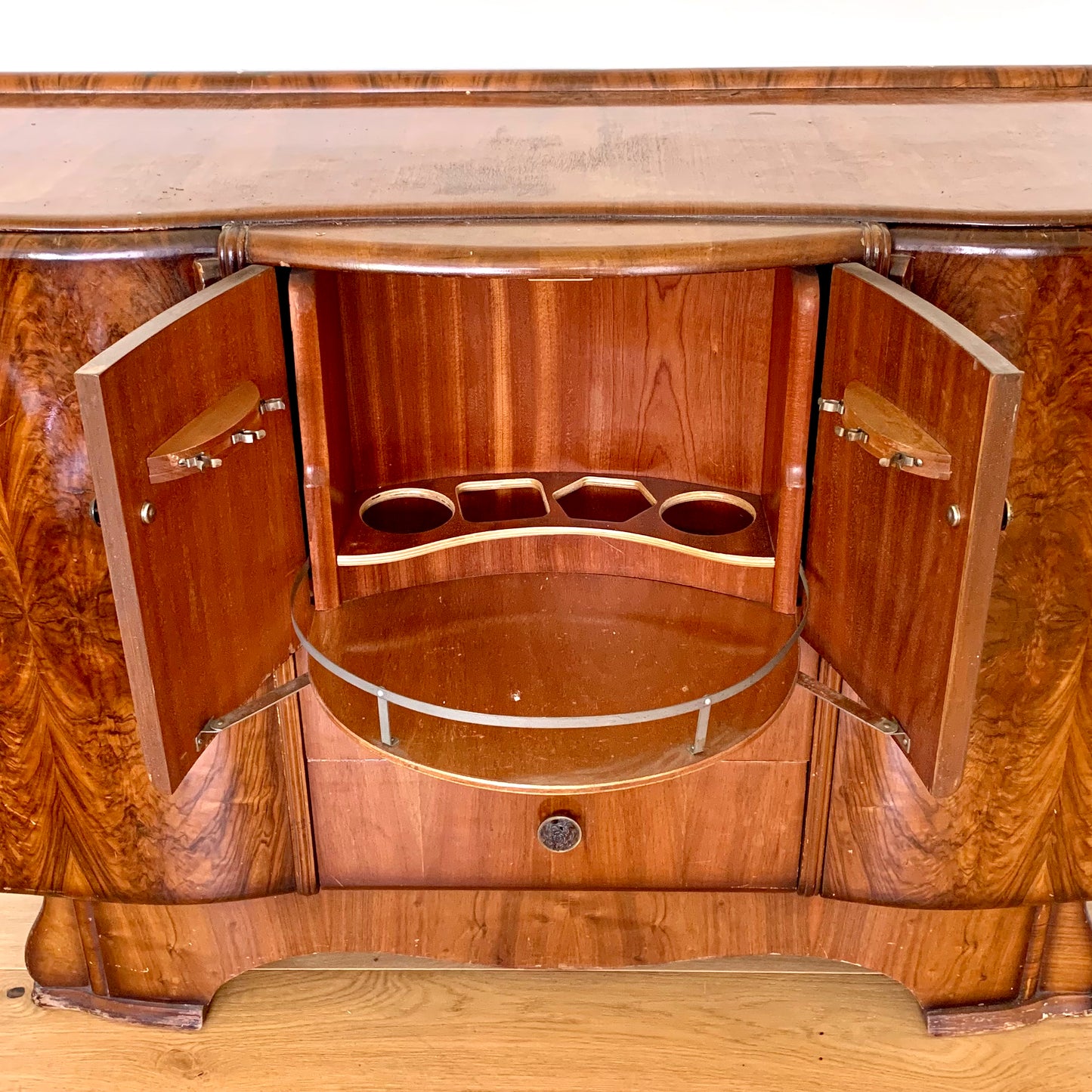 Jacob Summer’s & Sons MCM Cocktail Cabinet with Mother of Pearl