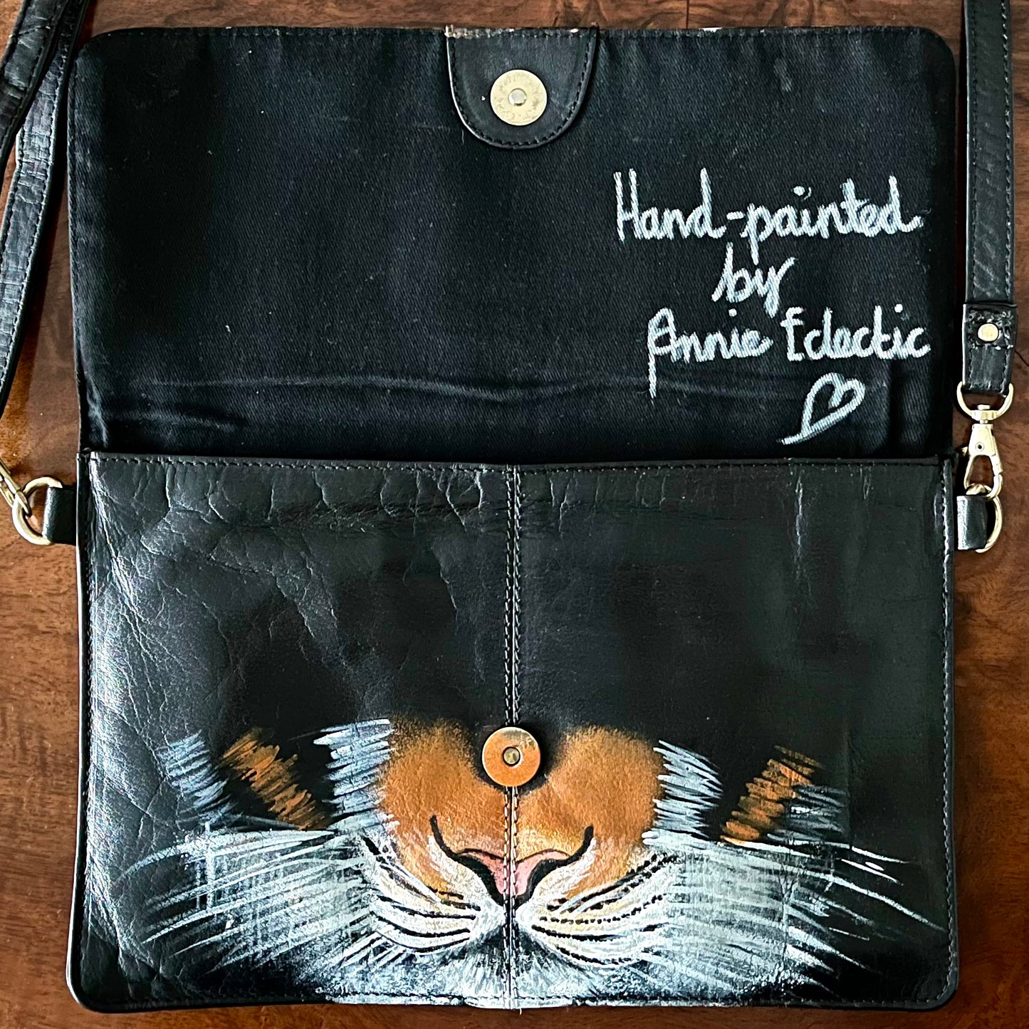 Tiger Bag - hand-painted