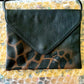 Hand-painted Up-cycled Lips Bag