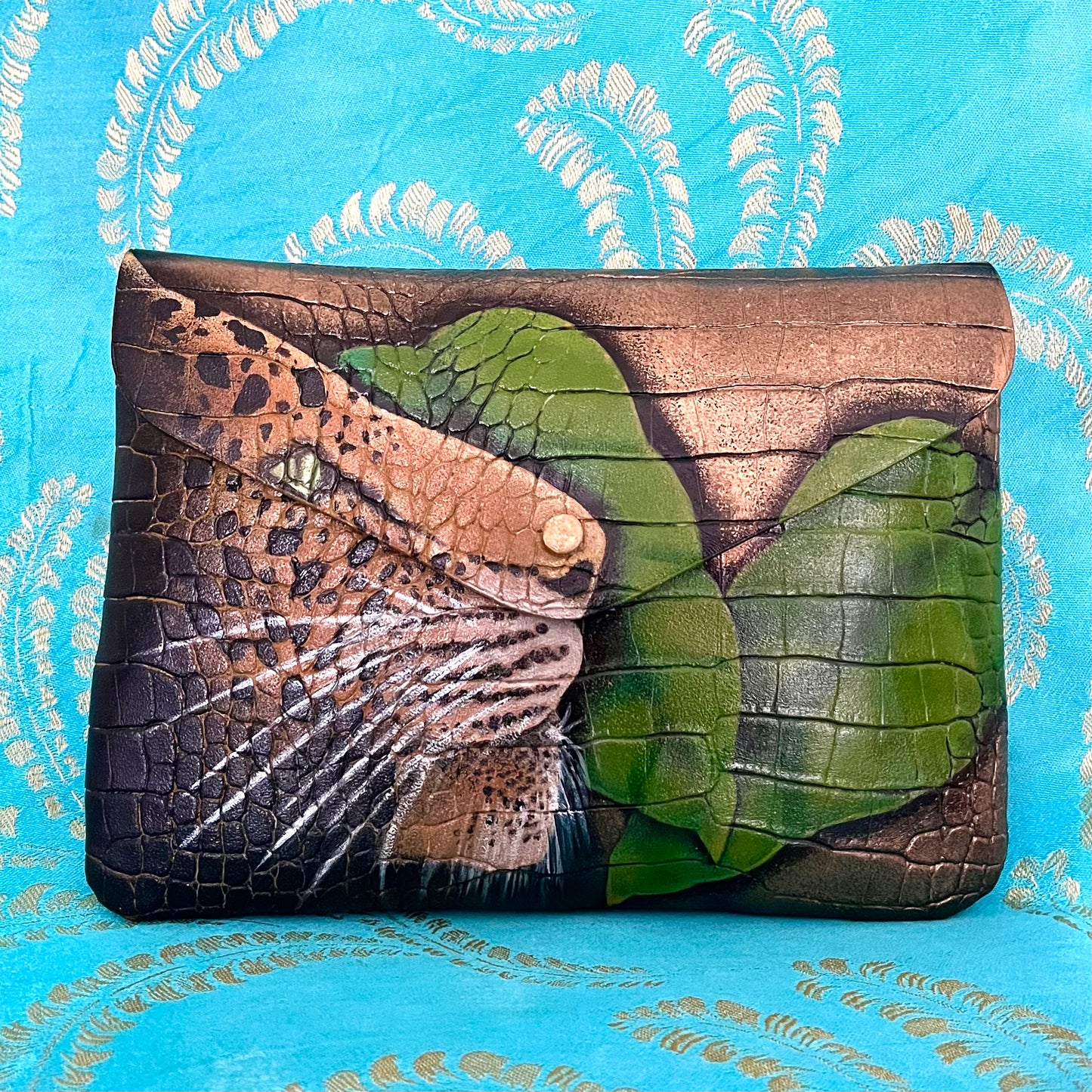 Hand-painted Leopard Bag