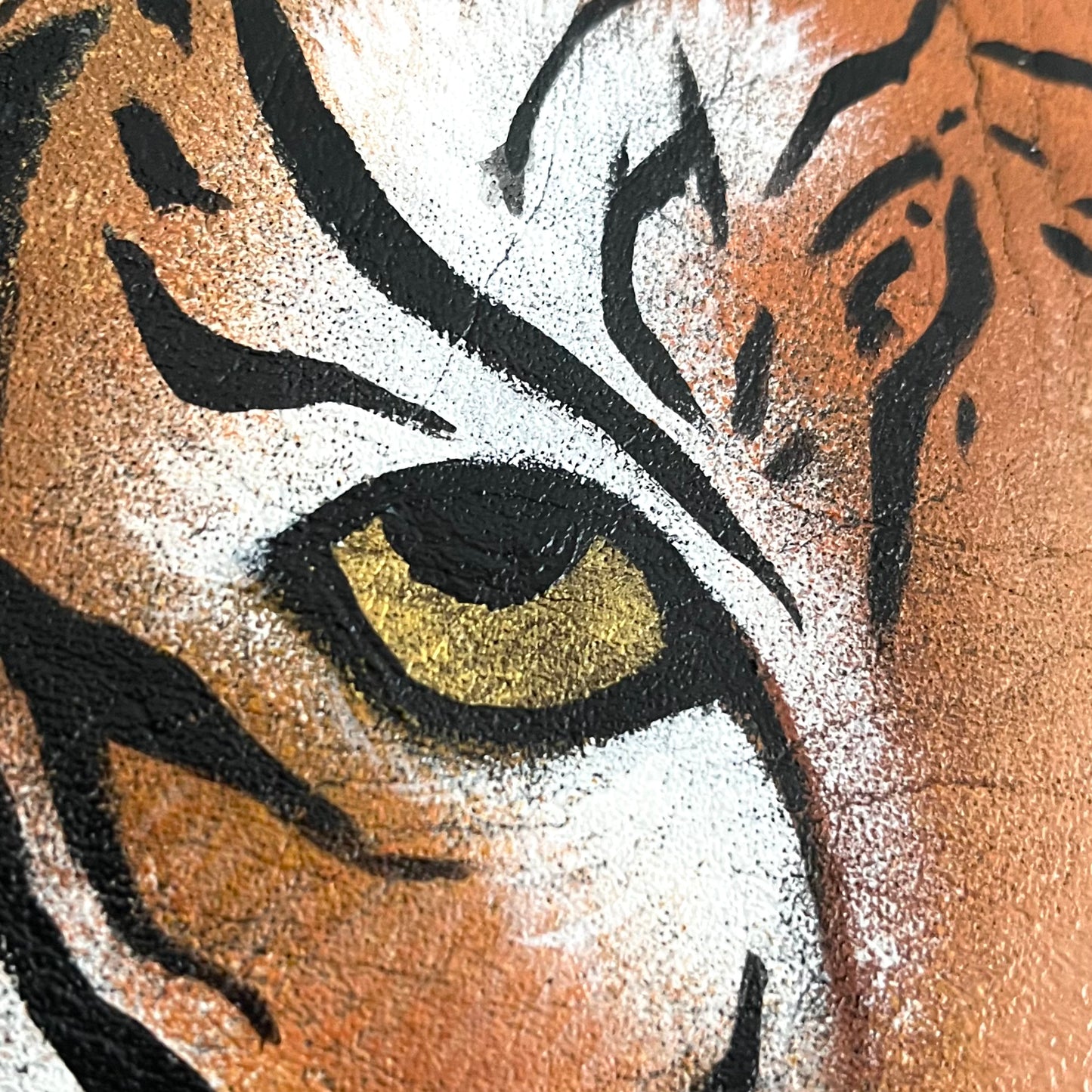 Tiger Bag - hand-painted