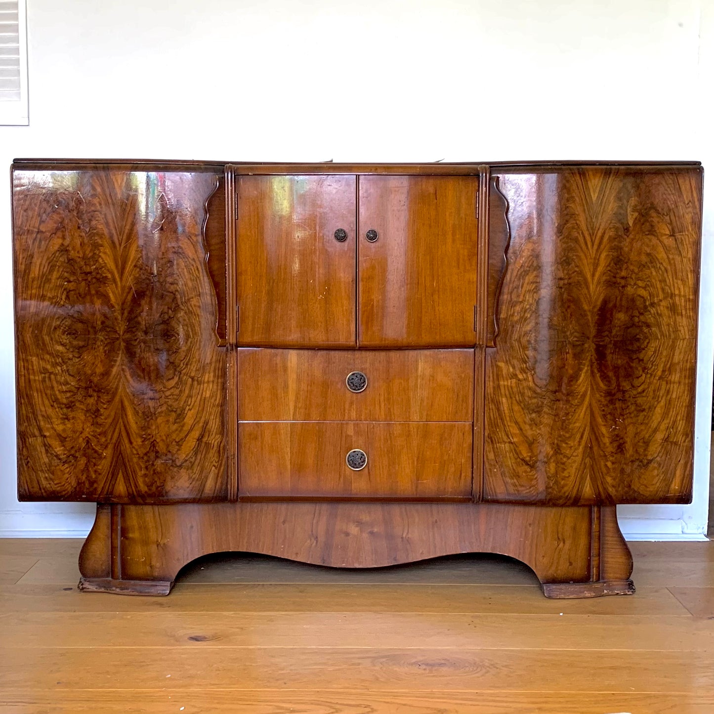 Jacob Summer’s & Sons MCM Cocktail Cabinet with Mother of Pearl