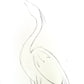 Mid Century Heron Dressing Table - original artwork