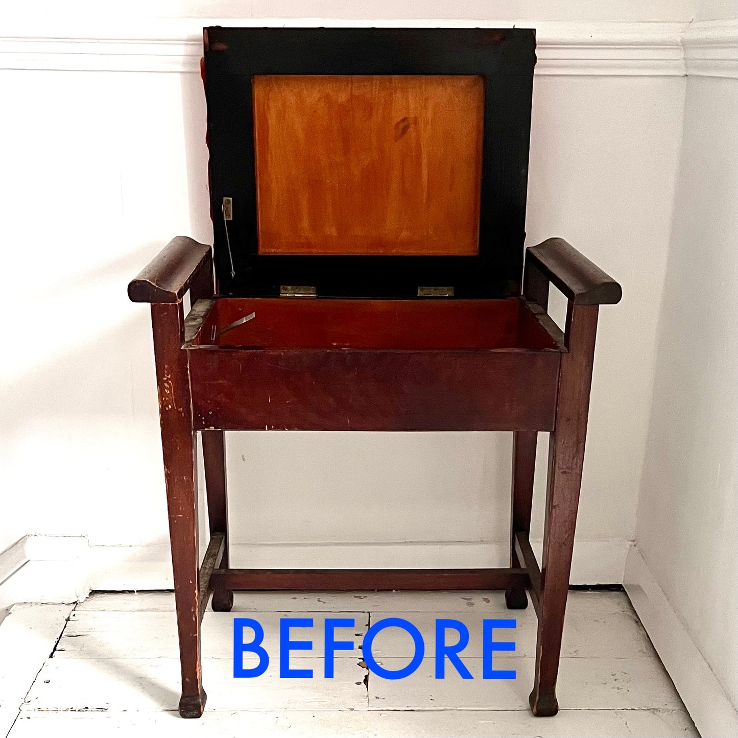 Edwardian Mahogany Piano Stool