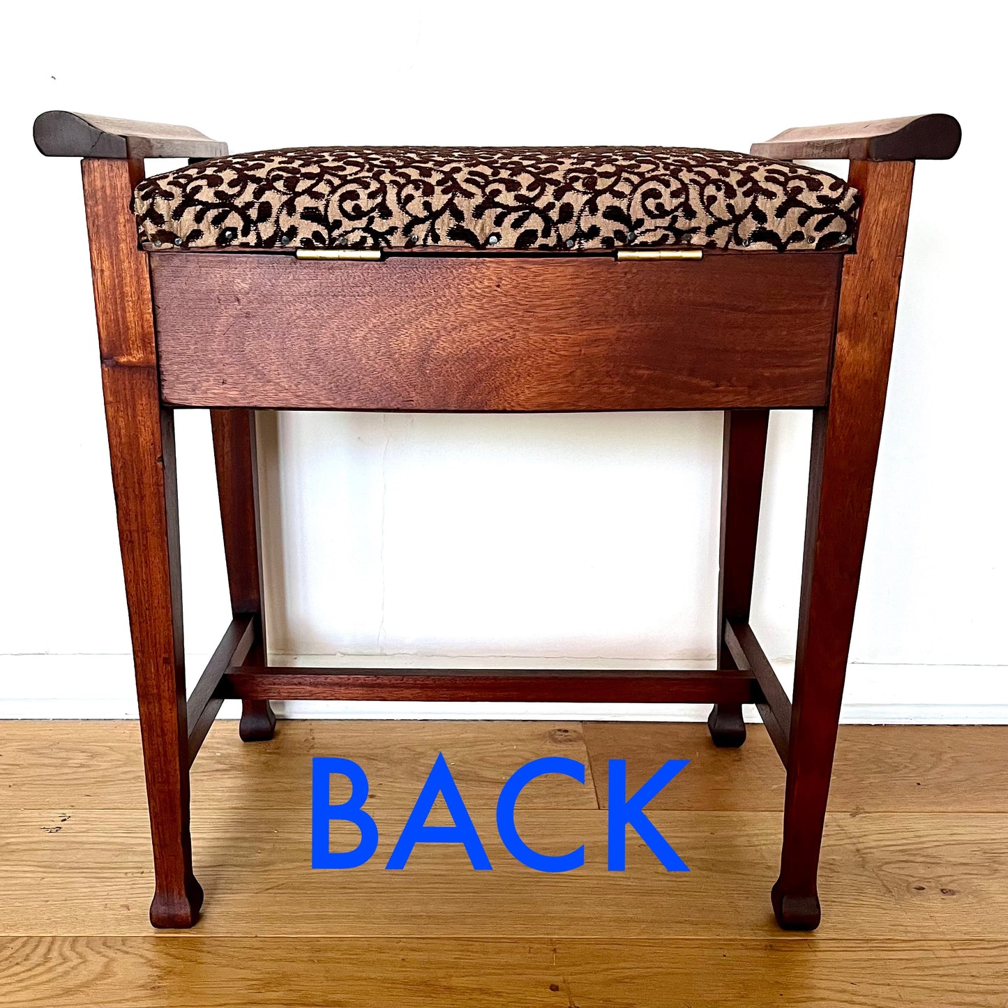 Edwardian Mahogany Piano Stool