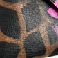 Hand-painted Up-cycled Lips Bag