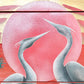 Mid Century Heron Dressing Table - original artwork