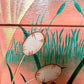 Mid Century Heron Dressing Table - original artwork